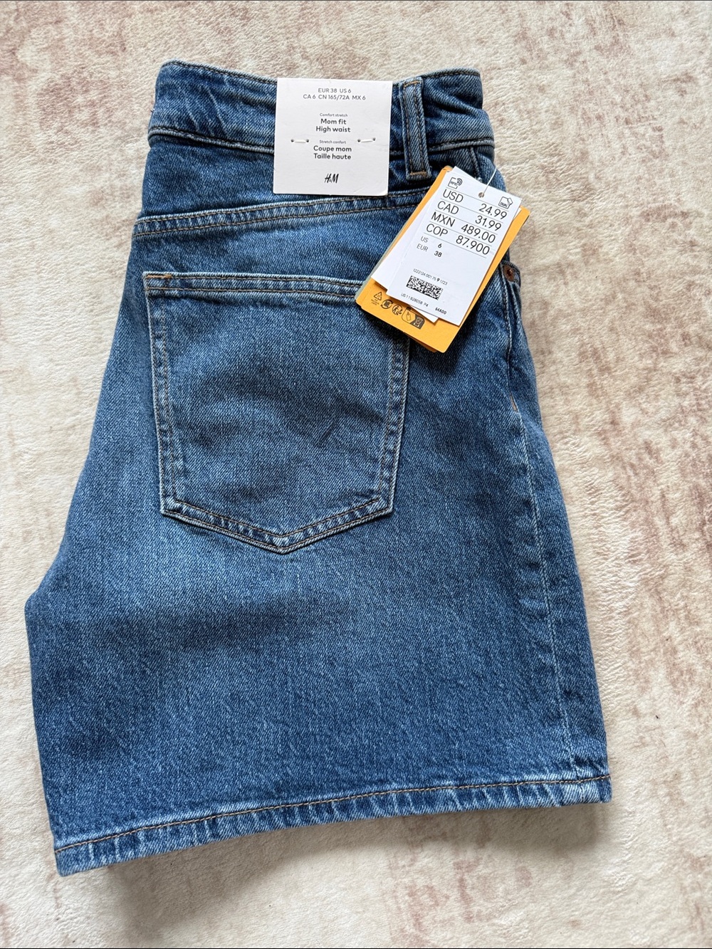 H&M Women’s Blue Denim Shorts - High Waist